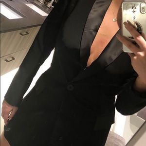 Black blazer dress